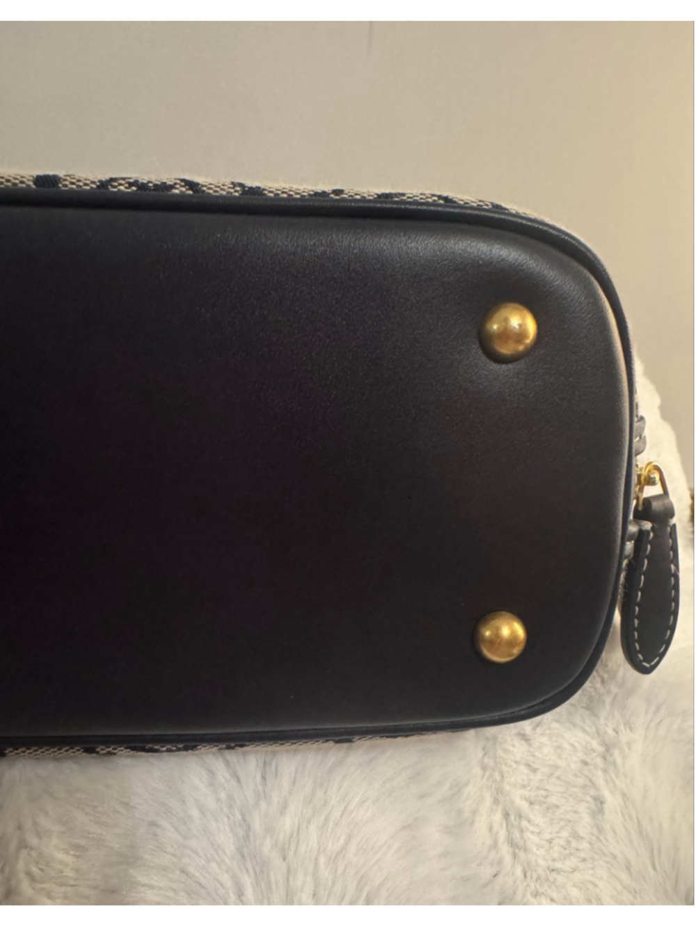 NWT Tory Burch T Monogram Swing Bag Navy Jacquard Top Handle Satchel - Picture 7 of 16